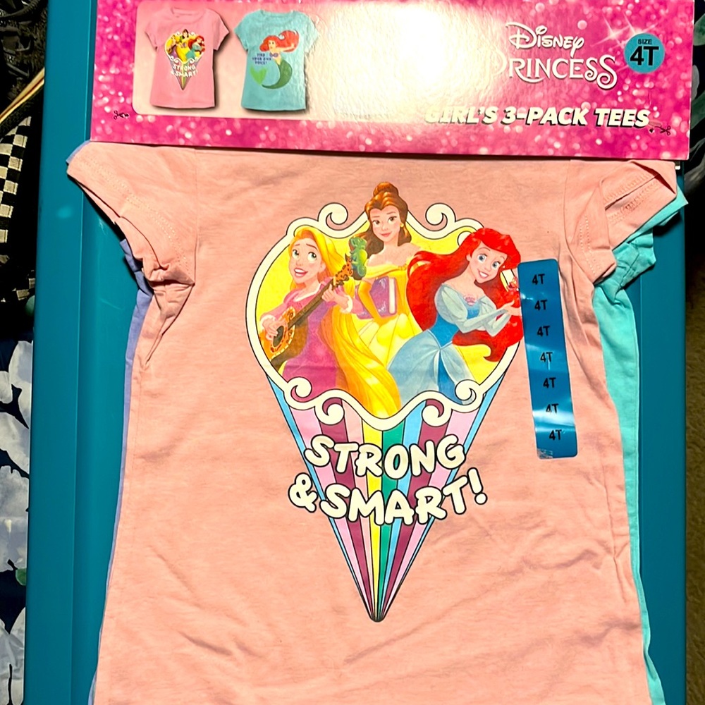 Disney princess Tshirts little girl size 4t